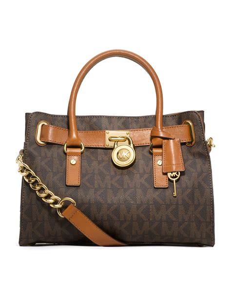 Michael michael kors hamilton logo ew satchel 